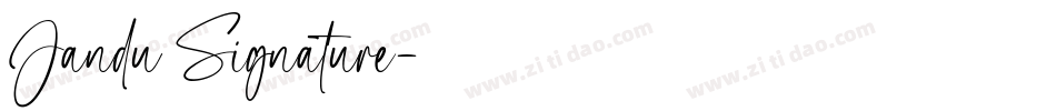 Jandu Signature字体转换